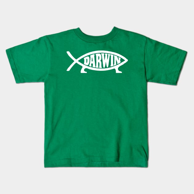 Darwin Fish Kids T-Shirt by Ndolor